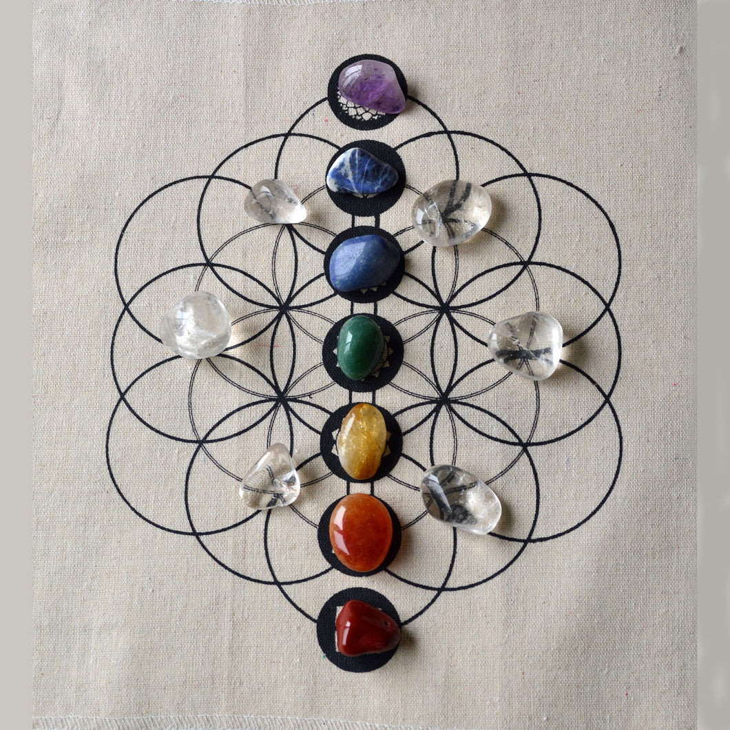 Seven Chakra Balancing Crystal Grid Kit